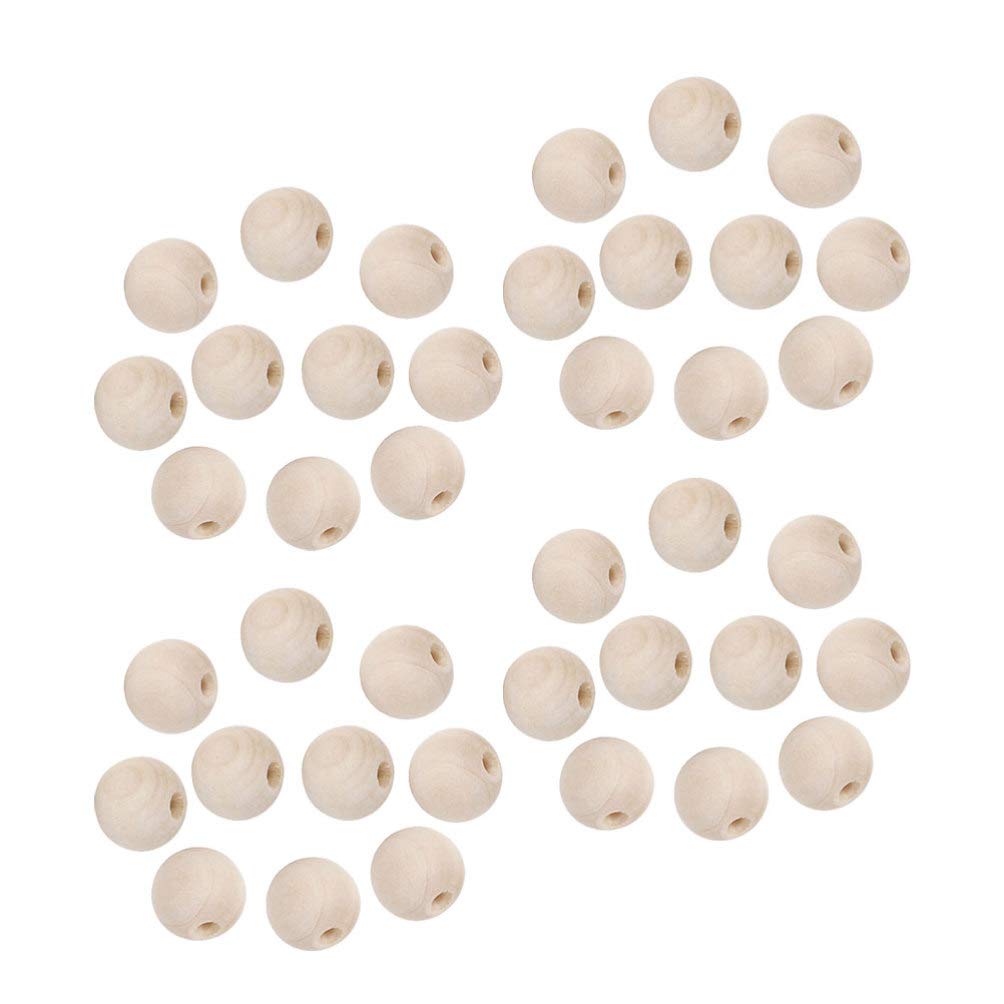 100pcs Natural Wood Spacer Beads for Bracelet Making - Round Wooden Beads for DIY Jewelry Crafting - Perfect for Handmade Bracelets, Necklaces & Beaded Accessories