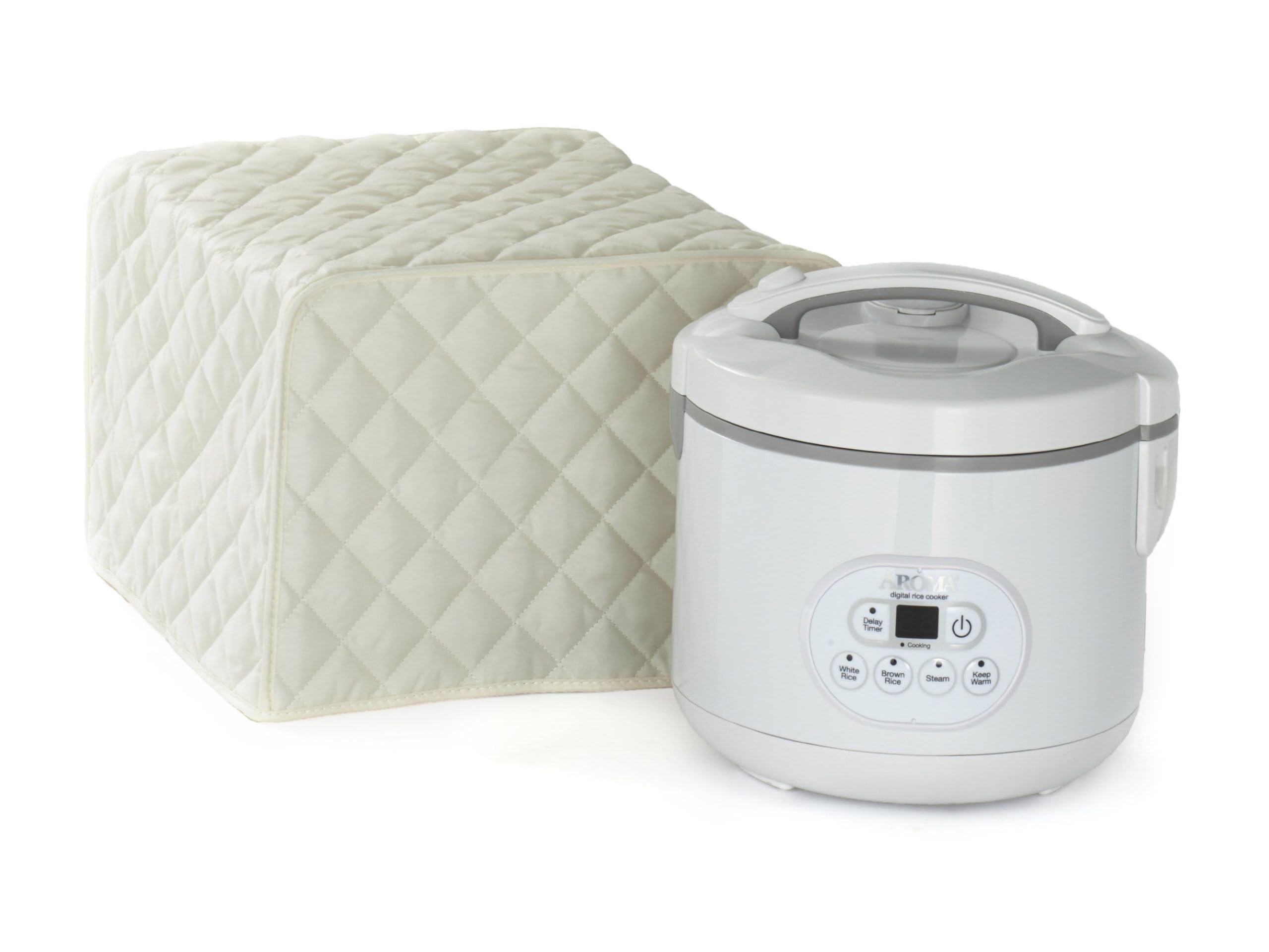 Covermates Keepsakes Rice Cooker Cover – Dust Protection, Stain Resistant & Washable Appliance Cover in Cream | Perfect for Kitchen Countertop Protection & Small Appliance Storage