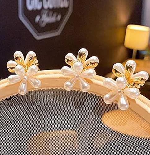 HOMEMATES 18-Piece Korean Style Pearl Hair Clips Set - Large Hair Pins & Barrettes for Women & Girls - Fashion Hair Accessories for Parties, Weddings & Daily Styling (Style 4)
