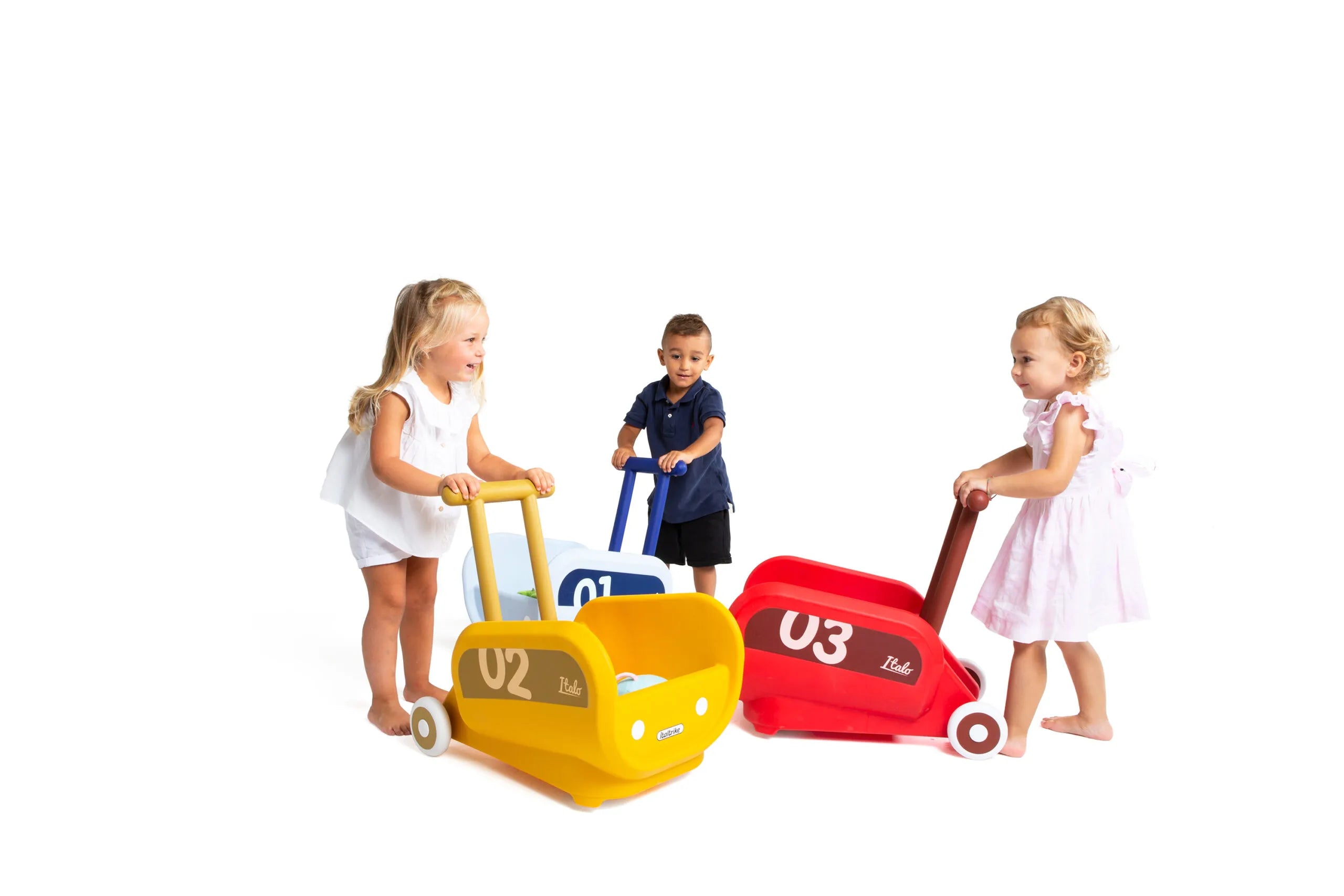 Italtrike Mini Eolo Italo Kids Shopping Cart - Lightweight & Durable Toy Grocery Cart for Toddlers, Pretend Play & Indoor Outdoor Fun - Perfect for Role Play, Supermarket Games & Learning Activities