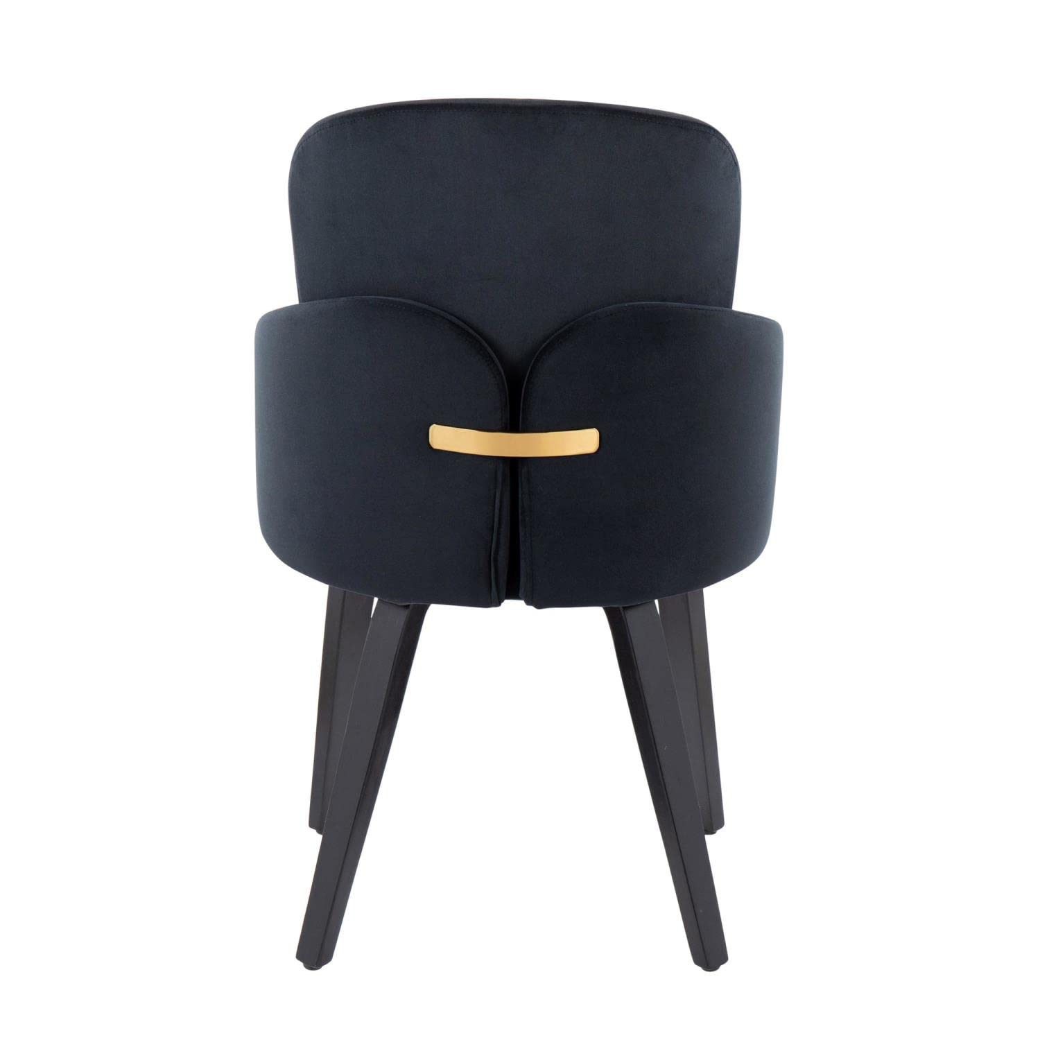 LumiSource Dahlia Upholstered Dining Chairs Set of 2 - Modern Kitchen Chairs for Dining Table - Comfortable Contemporary Seating for Home, Restaurant & Office Use