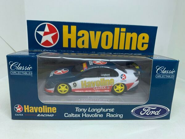 1:43 Scale Classic Carlectables Tony Longhurst Caltex Havoline Falcon 2009 Diecast Model Car - Perfect for Collectors, Display Cases, and Racing Enthusiasts