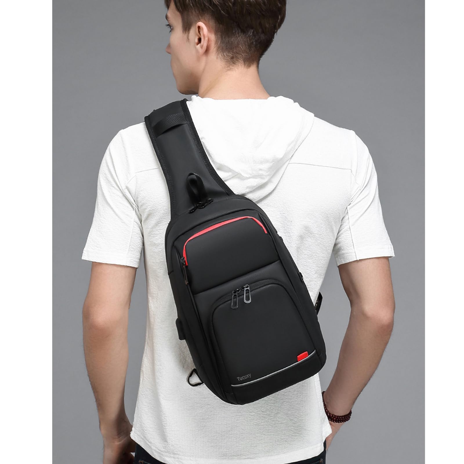 Waterproof Sling Bag for Men - Chest Pack, Shoulder Crossbody Backpack - Perfect for Travel, Hiking & Everyday Use