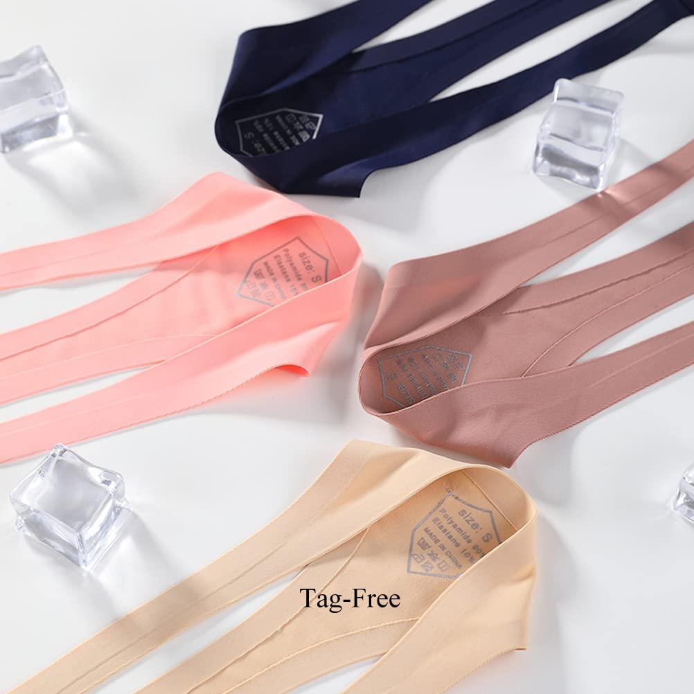 Seamless G-String Thong Panties for Women - Low Rise No Show Invisible Underwear Multi-Pack | Perfect for Yoga, Workout & Everyday Comfort