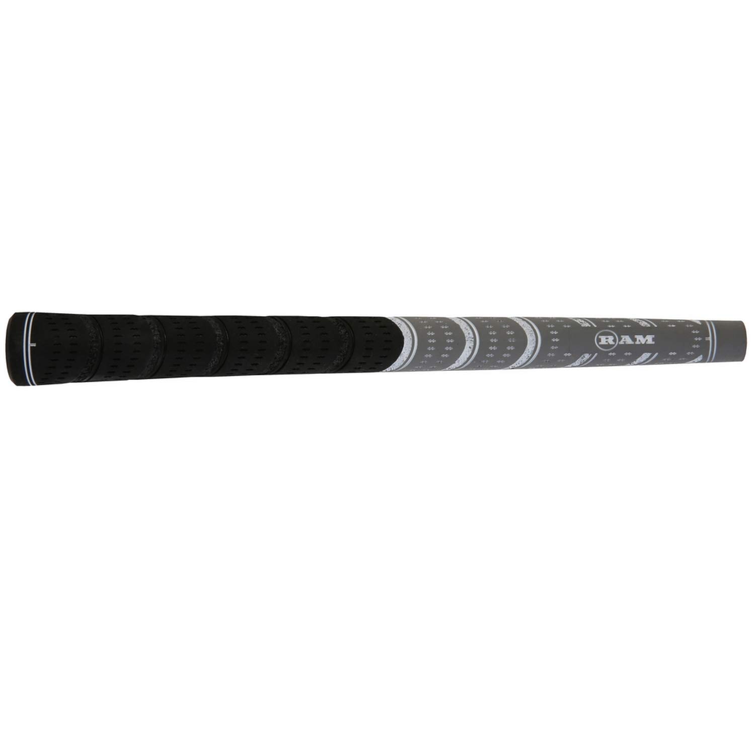 RAM Golf FX Golf Grip - Men's Standard Size, Black/Grey - Perfect for Enhanced Control and Comfort on the Course