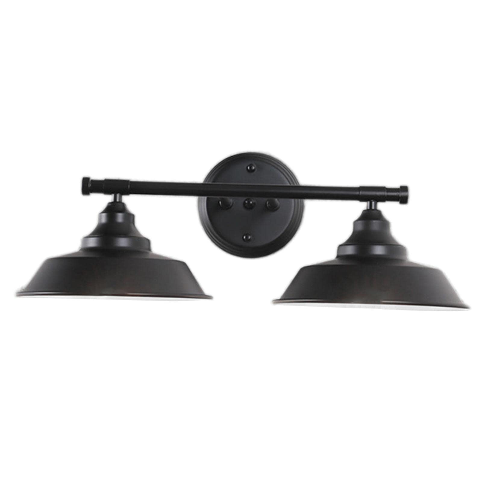 Farmhouse Wall Sconces Lighting - Industrial 2 Head Wall Lamp with Lampshade for Bedroom, Reading Nook, Porch, Bathroom & Vanity - Rustic Home Decor & Ambient Lighting for Cozy Spaces