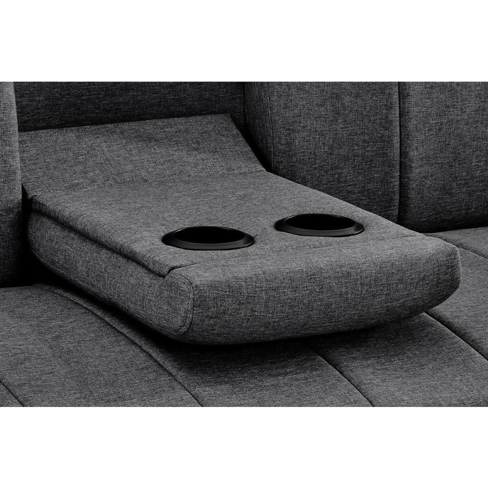 Bonita Pintuck Fabric Sofa Bed in Salt & Pepper Color - Convertible Sleeper Sofa for Small Spaces, Guest Room & Studio Apartments