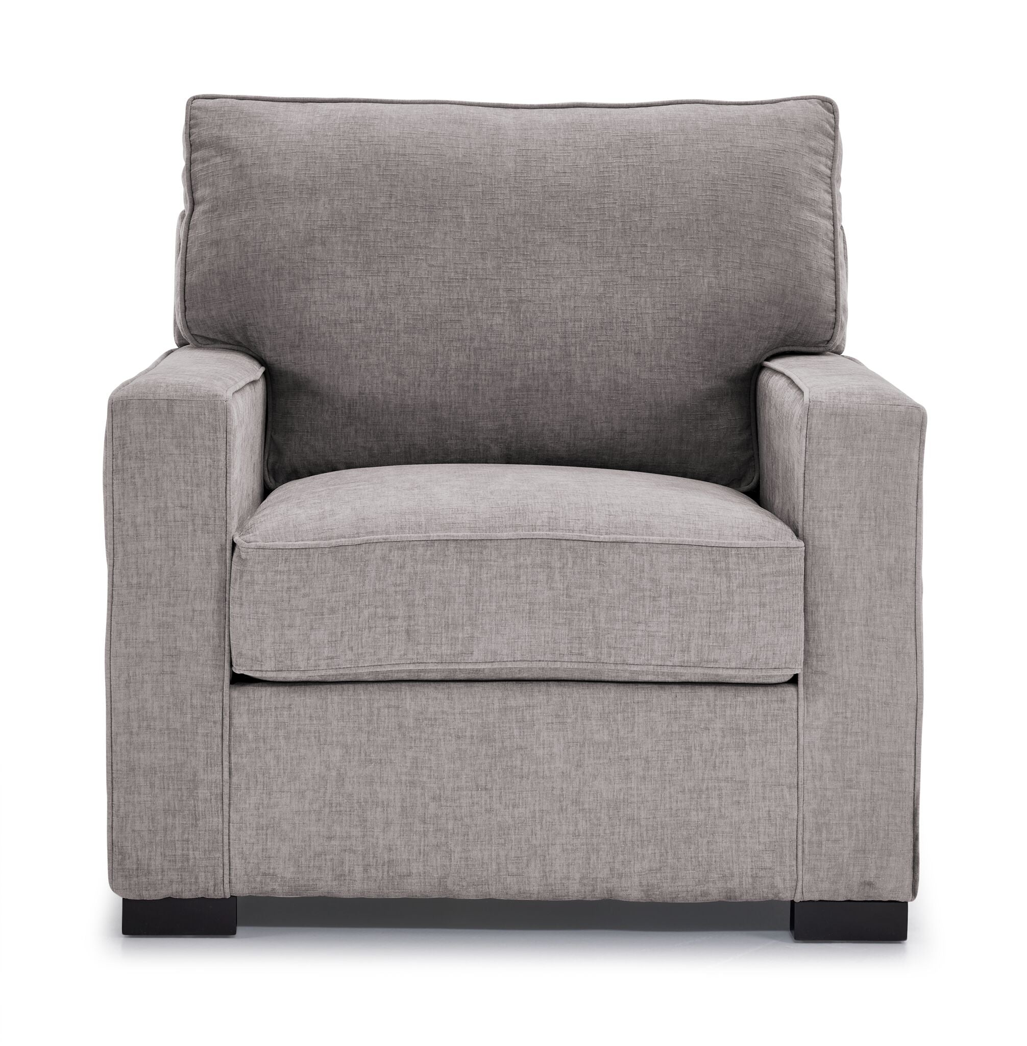 Charlotte Chair in Smoke Gray - Modern Accent Chair for Living Room, Bedroom, or Office - Comfortable Upholstered Seating with Stylish Design