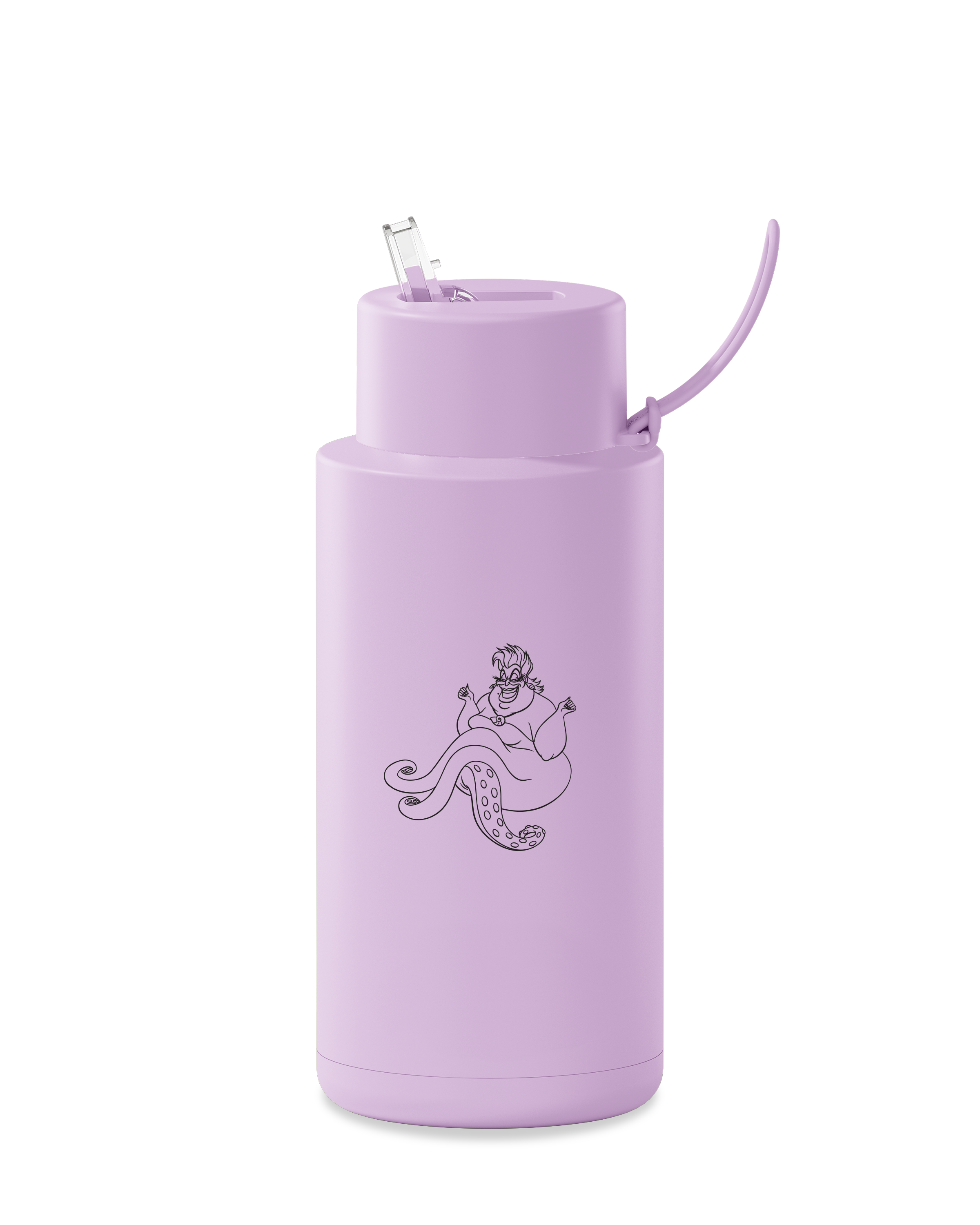 The Little Mermaid Ceramic Reusable Water Bottle - 34oz (1000ml) Insulated Travel Mug for Kids & Adults - Perfect for School, Gym, Hiking & Outdoor Activities