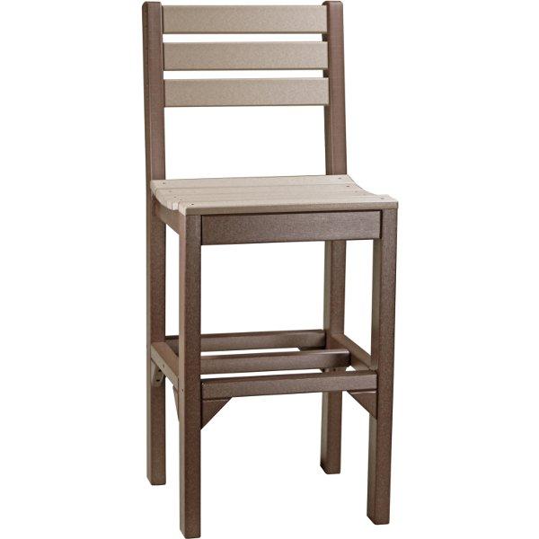 Island Side Chair - Modern Wicker Patio Dining Chair for Outdoor, Garden, Poolside & Porch Use - Lightweight & Durable Rattan Furniture for Backyard, Deck & Balcony