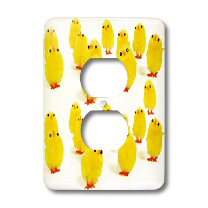 3D Rose Baby Chicken Toy Outlet Cover - Cute and Safe Electrical Socket Protector for Kids, Babies, and Toddlers - Perfect for Nursery, Playroom, and Childproofing Homes