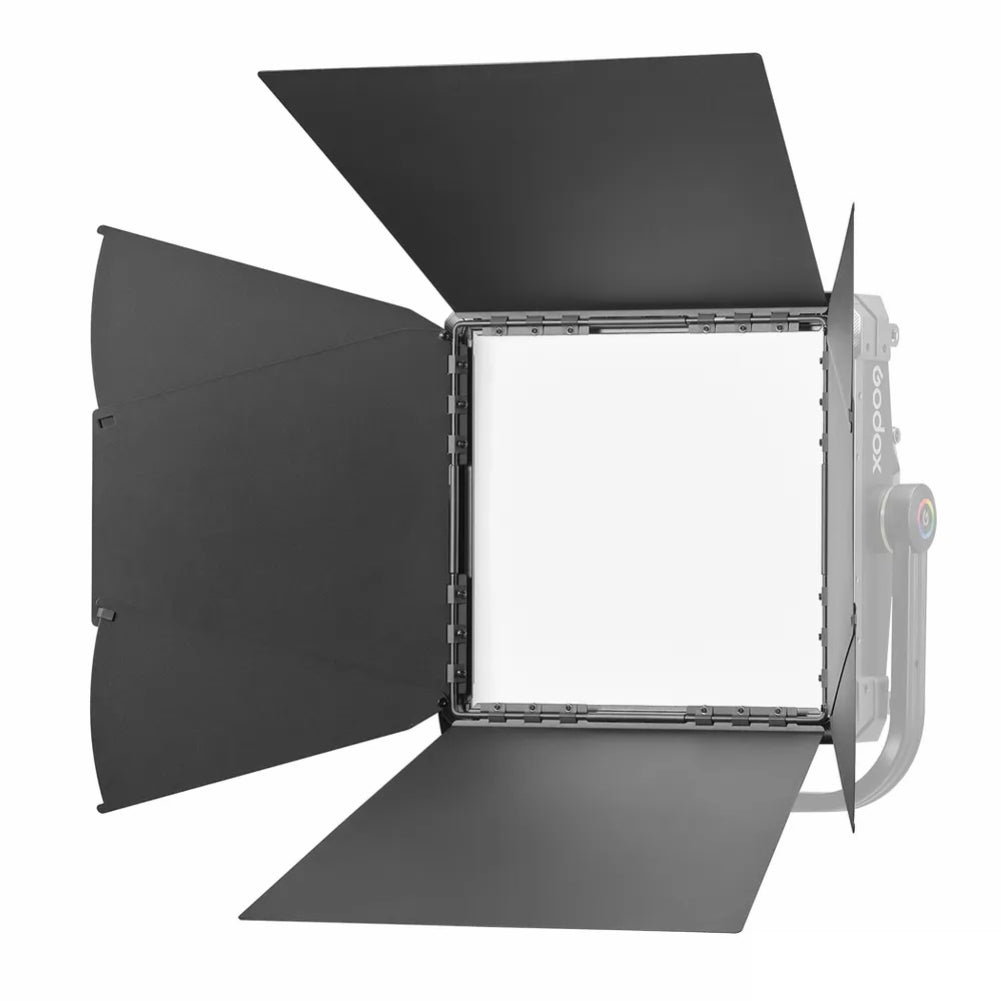 Godox P300R LED Light Panel Barndoor Kit - 4 Leaf Adjustable Light Control for Photography, Videography & Studio Lighting (Perfect for Portraits, Interviews & Product Shots)