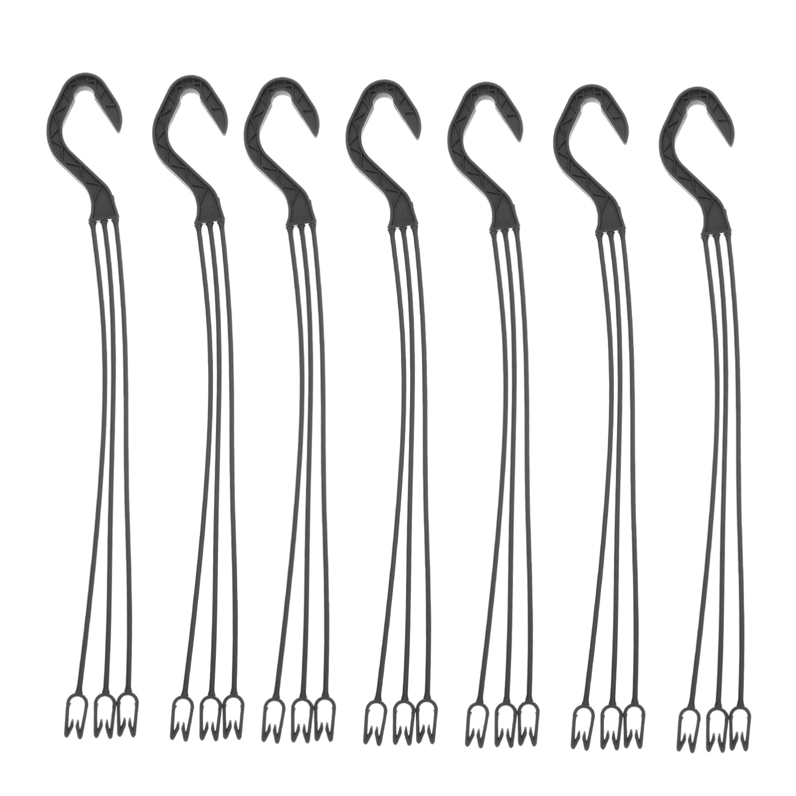 25pcs Plastic Hanging Basket Hooks - Heavy Duty Plant Hanger Chains for Flower Pots, Bird Feeders, Lanterns & Outdoor Decor - Garden Replacement Hangers for Balcony, Patio and Backyard Decorations