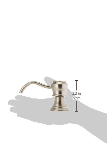 Pfister 950-102S Stainless Steel Soap Pump Dispenser - Premium Bathroom & Kitchen Soap Dispenser for Hand Wash, Dish Soap, and Lotion | Modern & Durable Design for Home, Office, or Restaurant Use