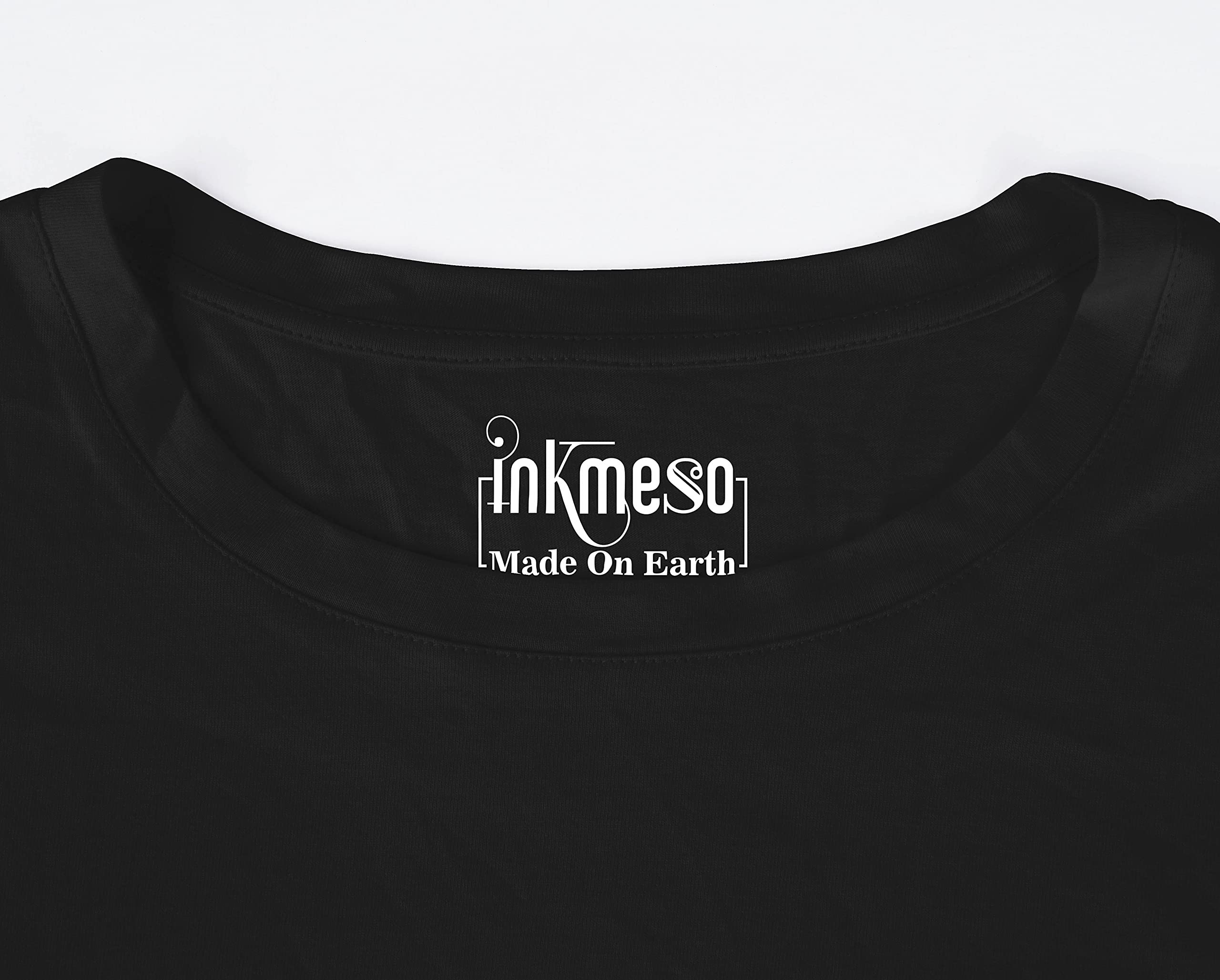 Inkmeso Men's Long Sleeve Cotton T-Shirt - Soft Breathable Casual Basic Tee for Everyday Wear, Work & Outdoor Activities