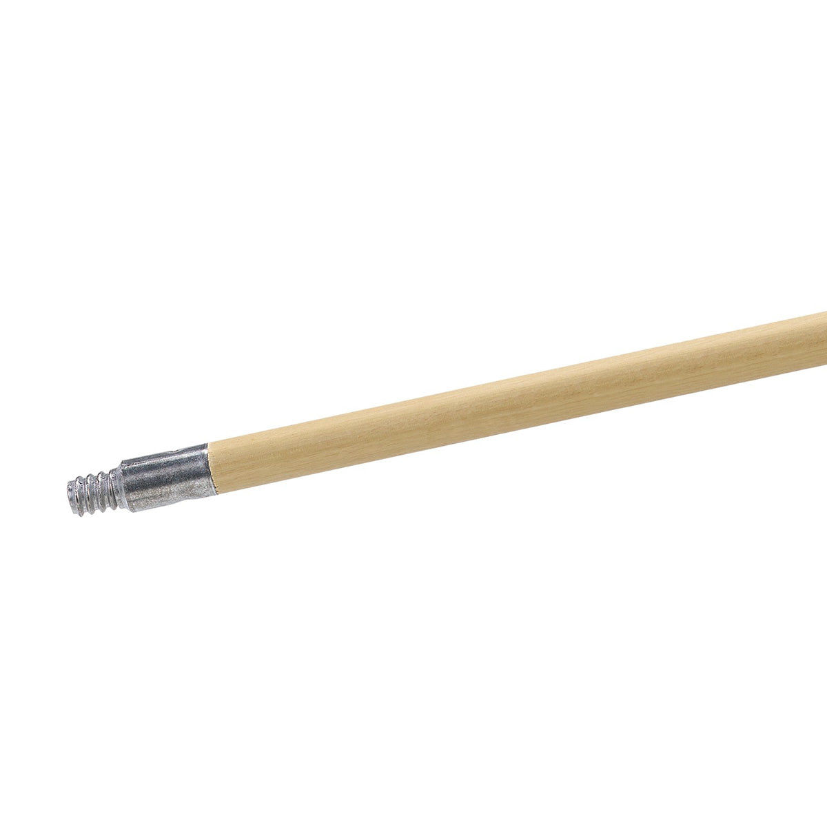 Carlisle 4526700 Heavy Duty Metal Tip Wooden Handle for Brooms, Mops & Brushes - 60 Inch - Durable for Indoor & Outdoor Cleaning Tasks