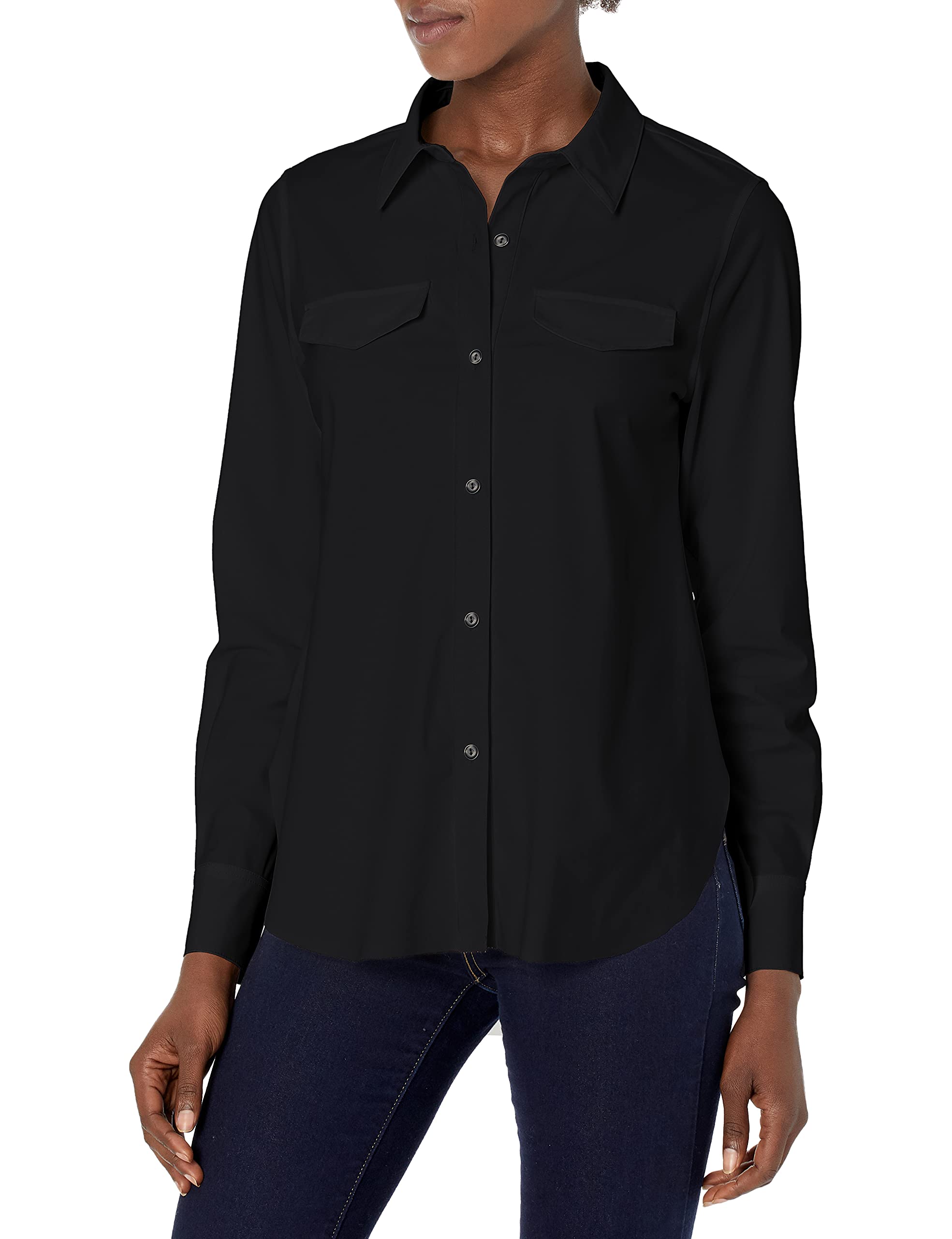 Lyssé Women's Brinkley Button Down Shirt - Stylish Casual & Office Blouse for Women | Perfect for Work, Business Meetings & Everyday Wear