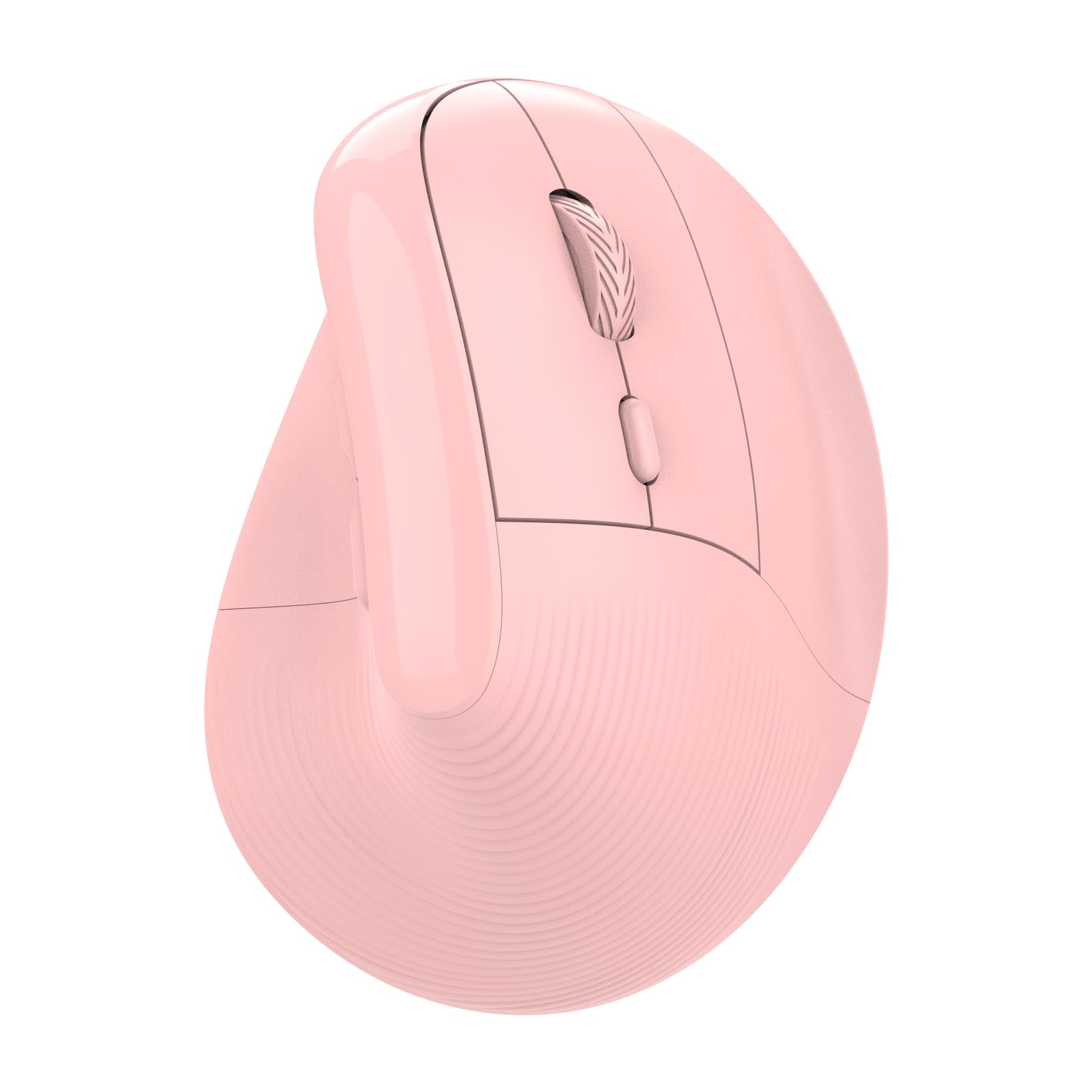 Wireless Vertical Ergonomic Mouse - USB-C Rechargeable 4000DPI Silent Mouse for Carpal Tunnel Relief - Pink Ergonomic Computer Mouse for Office Work, Gaming & Home Use
