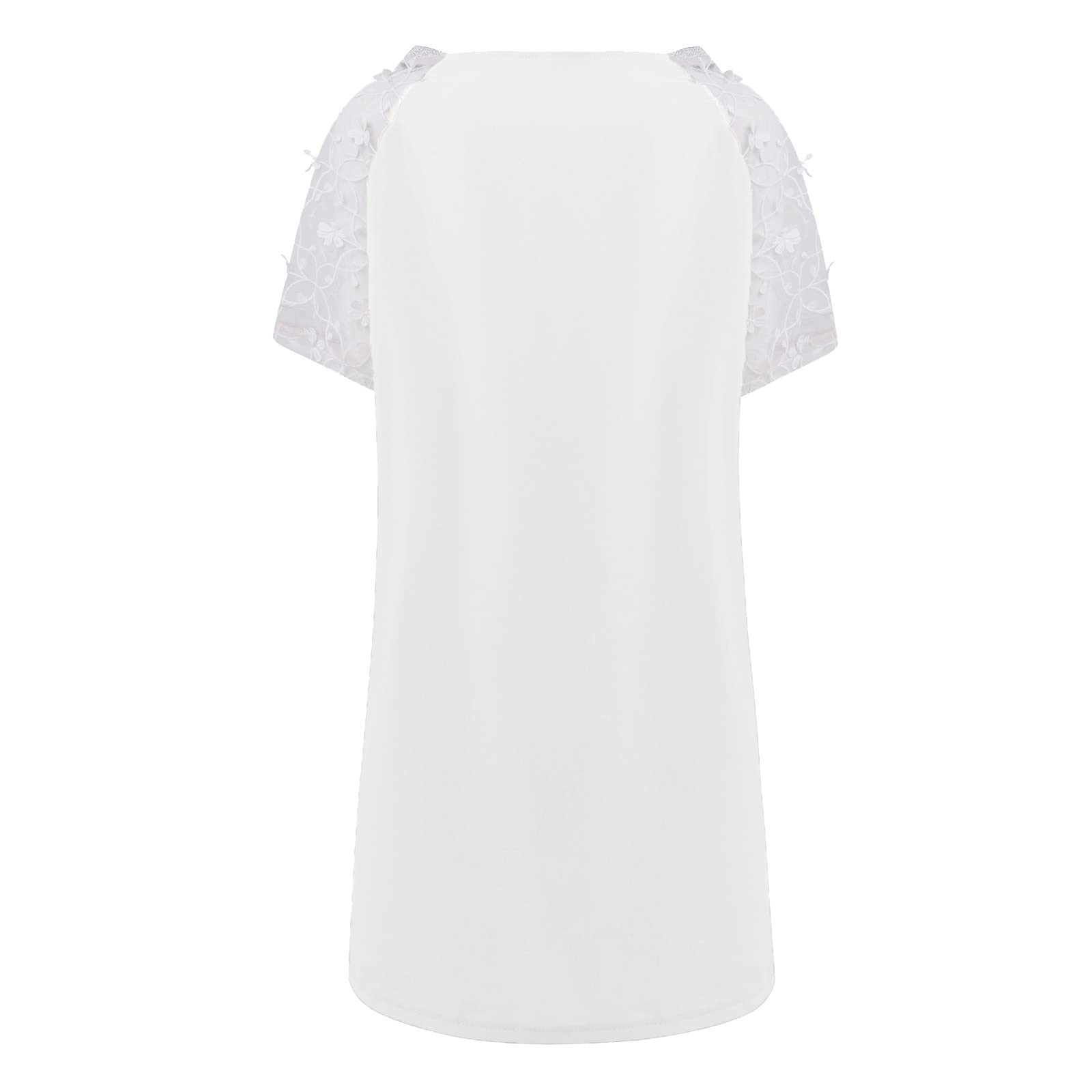 Plus Size Women's T-Shirt Dress - Casual Maternity Summer Boho Sundress with Side Split, Sizes S-2XL | Perfect for Beach, Vacation & Everyday Wear