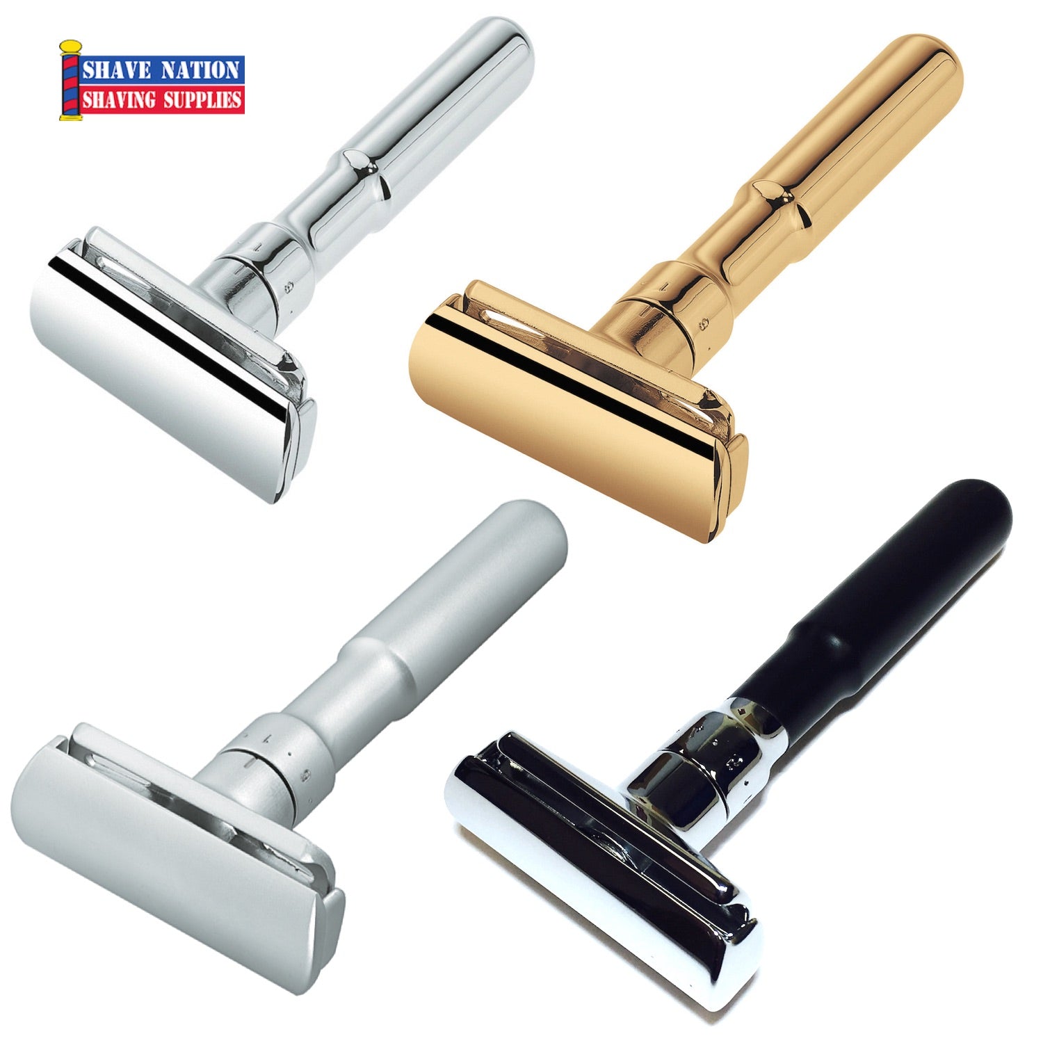 Merkur Futur Adjustable Safety Razor for Men - Premium Stainless Steel Shaving Razor with 6 Settings - Perfect for Wet Shaving & Beard Grooming at Home or Travel
