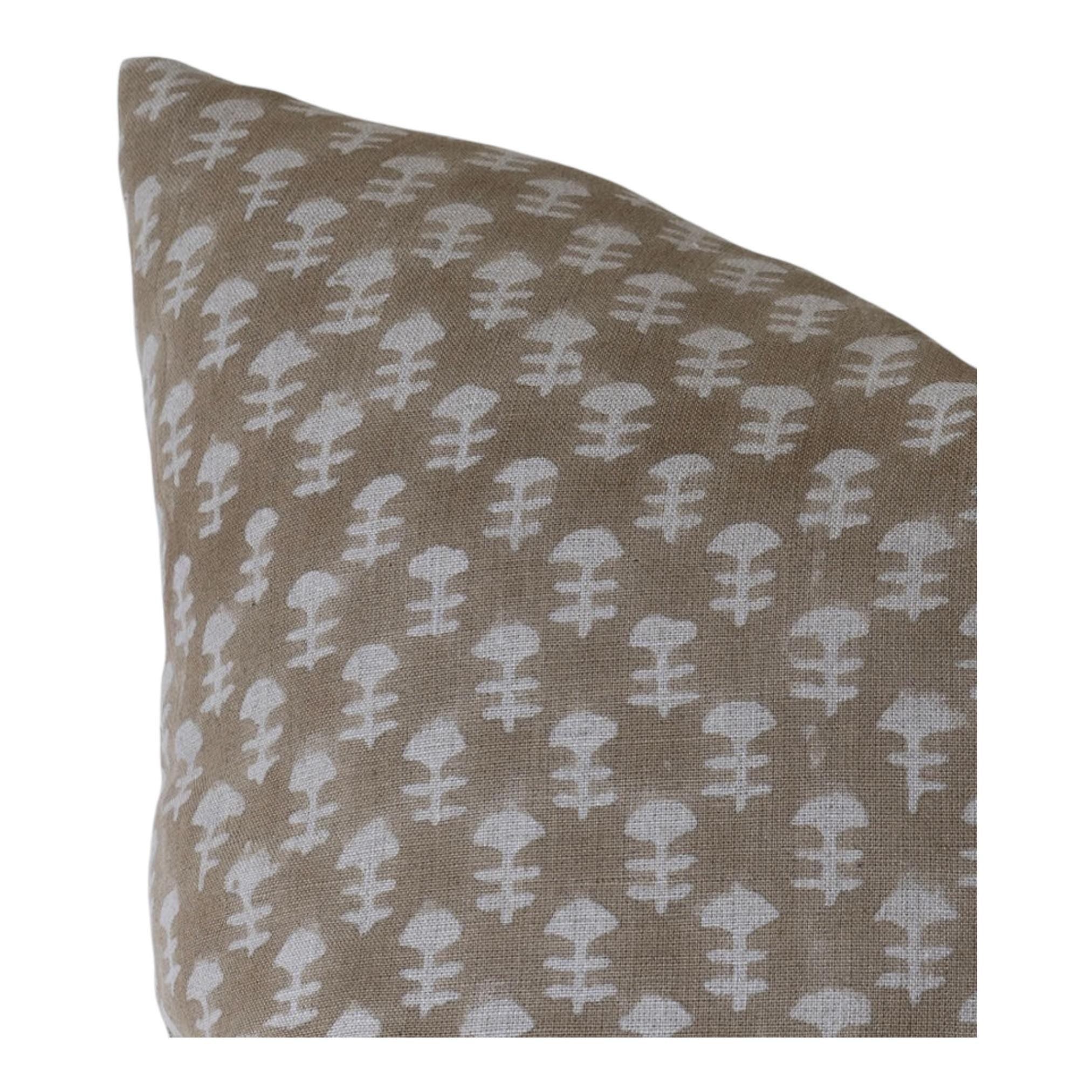 Stylish Millwood Block Print Floral Pillow Cover | Handmade Cotton Cushion Case | Perfect for Boho Home Decor, Living Room & Bedroom Accent