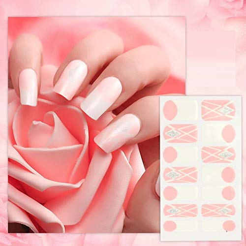 Full Cover Nail Polish Stickers - Self Adhesive Nail Wraps for Holiday Nail Art Designs (XAF35) | Perfect for Parties, Weddings, and Special Occasions