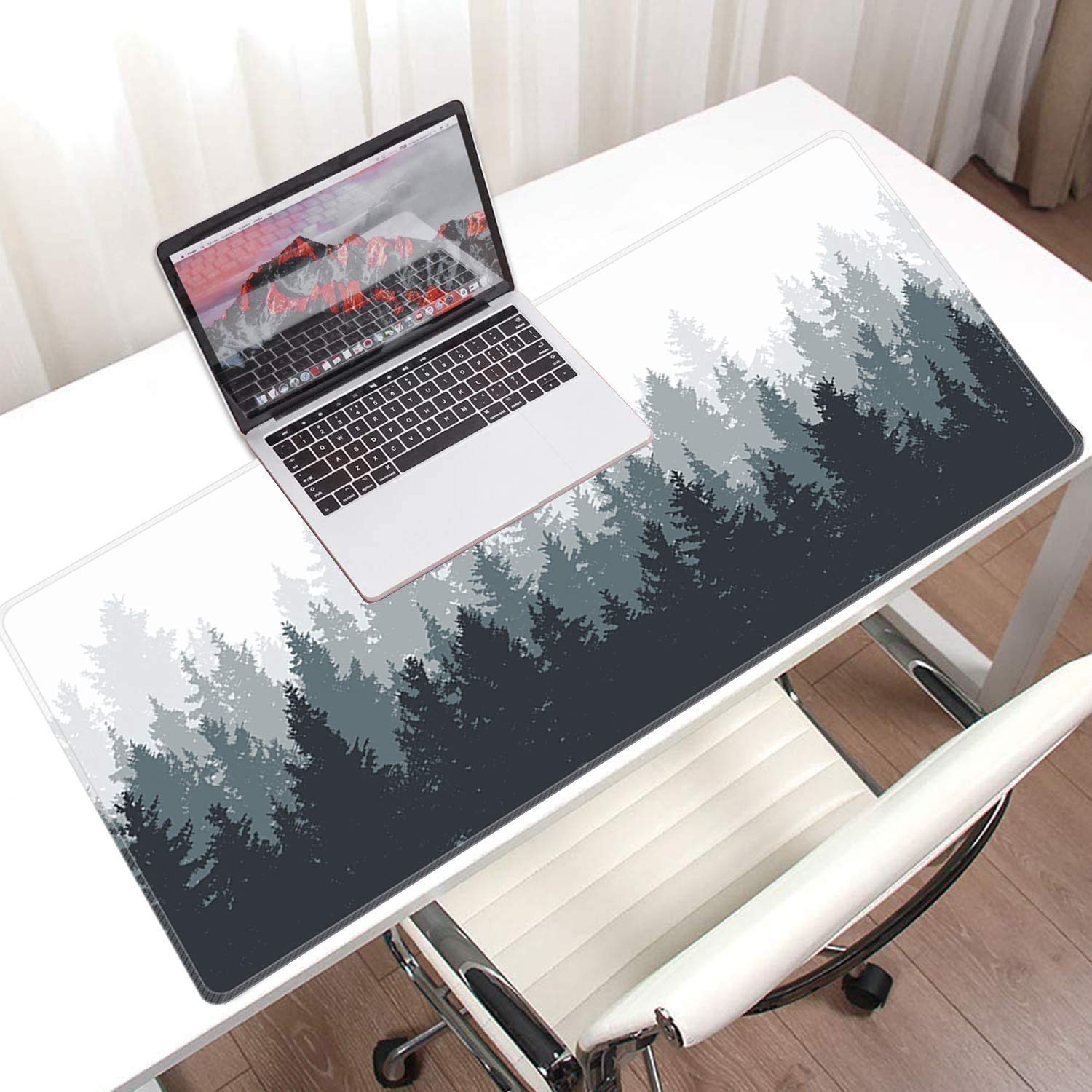 TEKXDD XXL Gaming Mouse Pad - 800mm x 400mm Extended Mouse Mat with Non-Slip Rubber Base for PC, Laptop & Office - Perfect for Gamers & Professionals (Forest Green) | Ideal for Esports, Work & Home Office Setup