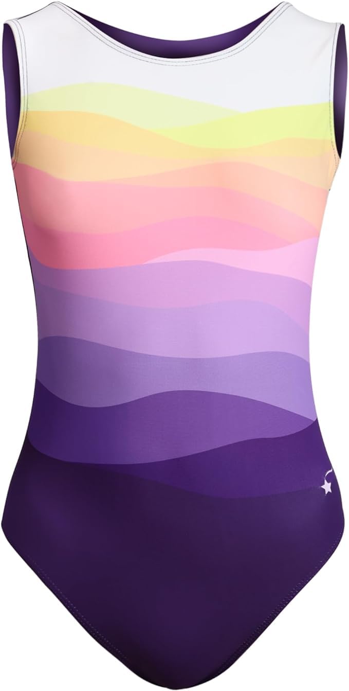 Destira Girls Gymnastics Leotards - Ultra Soft Dance Leotard with Matching Hair Scrunchie for Gymnastics, Cheerleading, Ballet & Yoga Practice | Perfect for Competitions, Recitals & Training Sessions