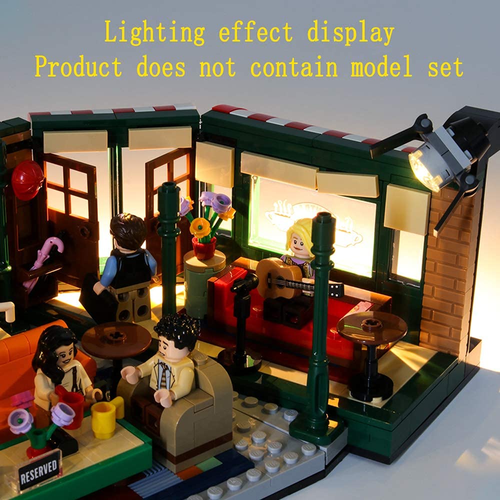 GEAMENT Friends Central Perk TV Series LED Light Kit - Compatible with Lego Ideas 21319 Building Set (Bricks Not Included) - Perfect for Lego Display & Nighttime Room Decor
