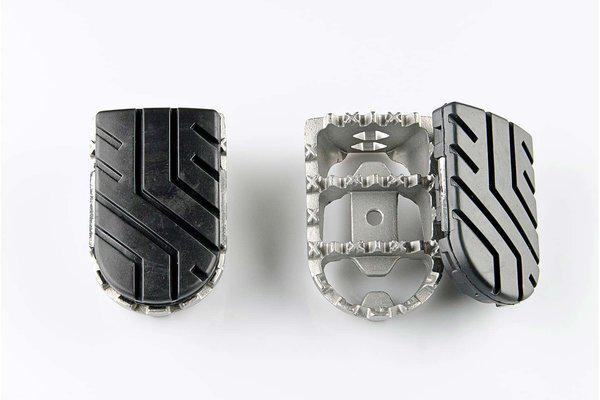 SW-MOTECH ION Footrest Replacement Rubber Pads - Durable Non-Slip Motorcycle Foot Peg Covers for Enhanced Riding Comfort and Safety - Perfect for Adventure Touring and Long-Distance Motorcycle Trips