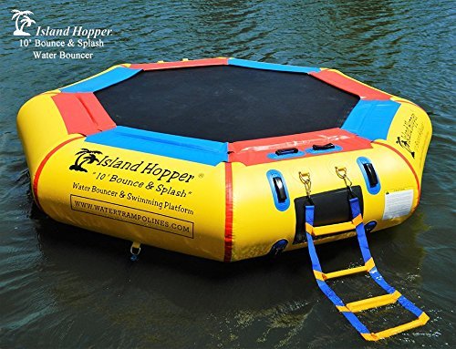 Island Hopper 10' Bounce N Splash Water Park with Bouncer Slide - Perfect for Backyard Fun, Kids' Parties, and Summer Water Activities
