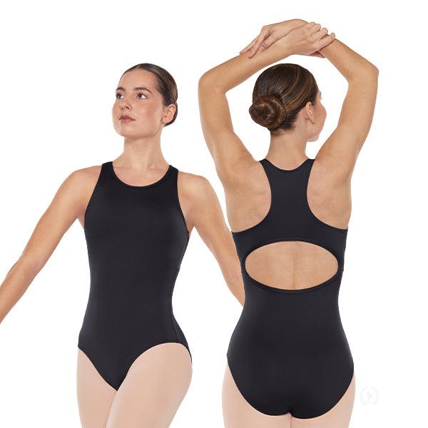 Eurotard Women's Stretchy Microfiber Racerback Tank Leotard - Dance, Yoga & Workout Performance Wear