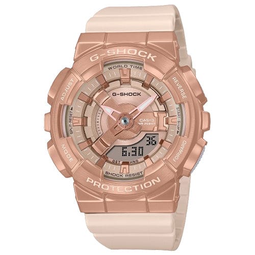 Casio G-Shock GM-S110PG-4A Digital Watch for Men - Shock Resistant, Waterproof, Solar Powered - Perfect for Outdoor Sports, Hiking & Everyday Wear