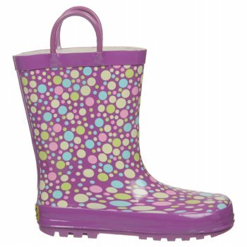 Western Chief Spotty Dotty Rain Boots for Toddler & Little Kid - Waterproof Kids Rain Boots for Outdoor Play, Puddle Jumping & Garden Adventures