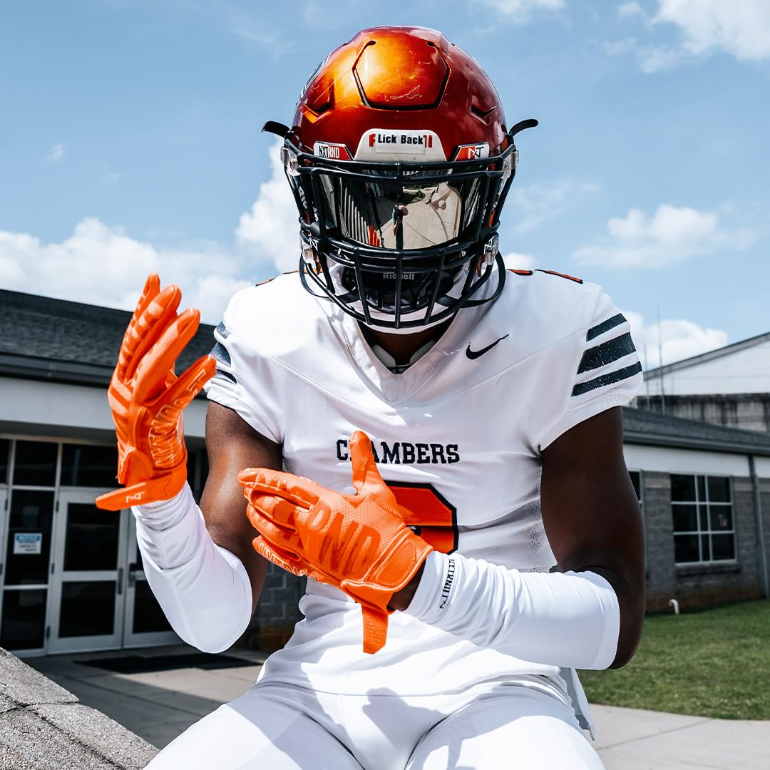 Nxtrnd G2 Football Gloves for Men - Ultra Sticky Elite Receiver Gloves with Enhanced Grip - Perfect for Training, Games & Competitive Play