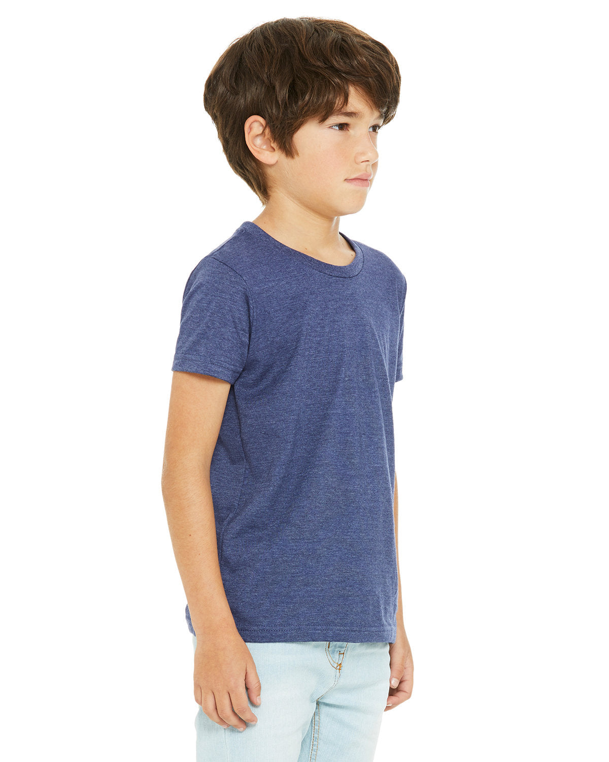 Bella + Canvas 3001YCV Youth CVC Jersey T-Shirt - Soft Cotton Blend Short Sleeve Tee for Kids & Teens - Perfect for School, Sports & Everyday Wear