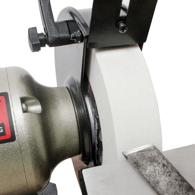 BUCKTOOL TDS 200C4HL 8-Inch Low Speed Bench Grinder with LED Light - Perfect for Metal Polishing, Sharpening Tools & DIY Projects in Home Workshops
