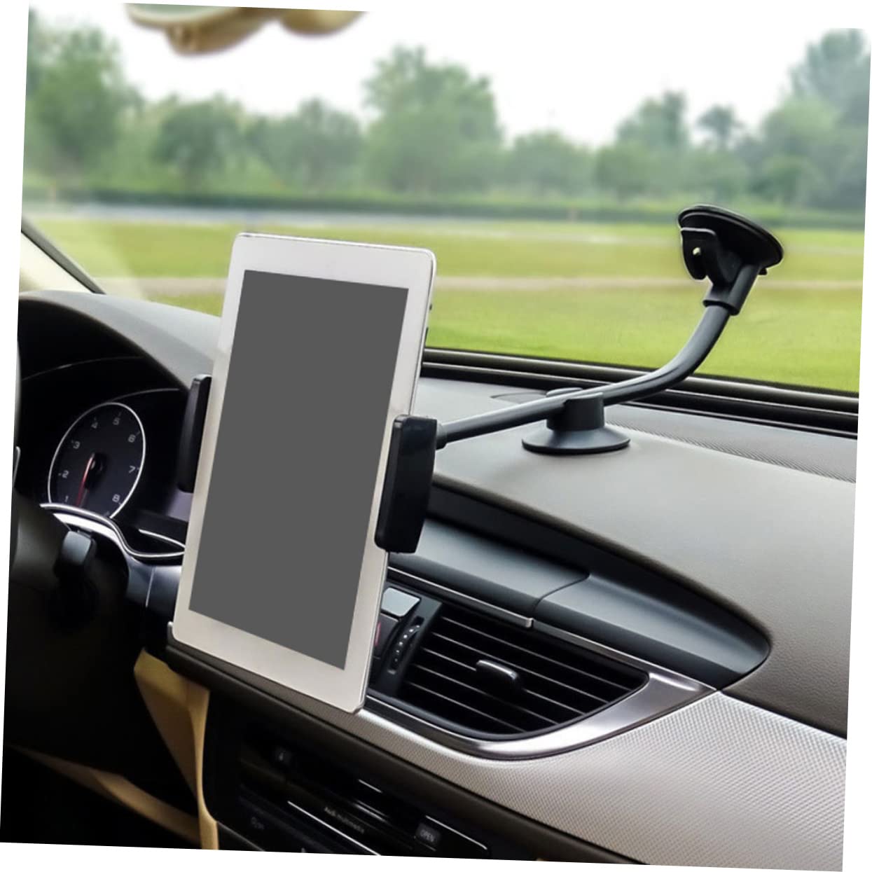 Universal Car Tablet and Phone Mount Holder - 2 Pack for Hands-Free Driving, GPS Navigation & Entertainment - Compatible with All Smartphones and Tablets up to 12.9