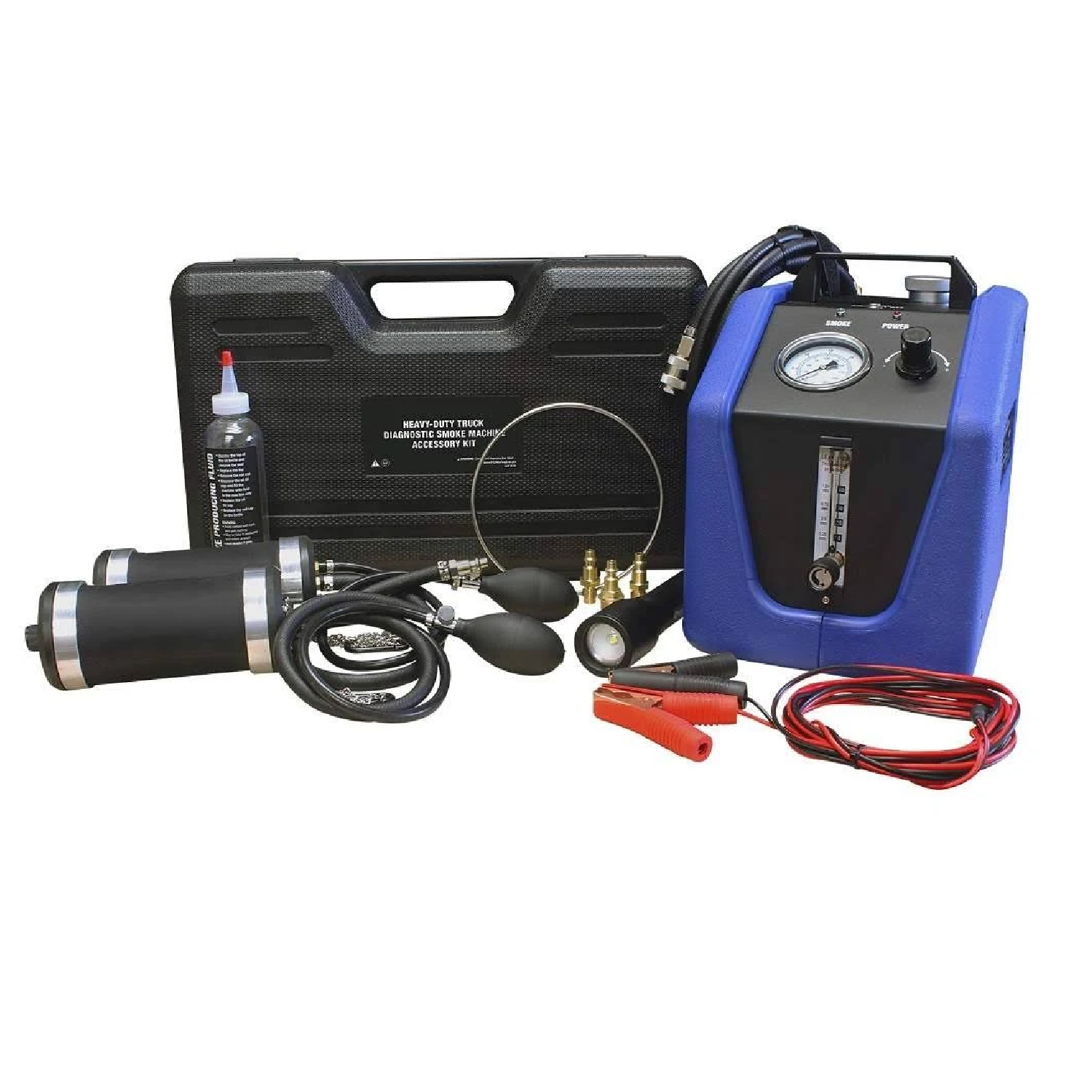 Mastercool 43060 HD Heavy Duty Truck Diagnostic Smoke Machine - Professional Automotive Leak Detector for Diesel & Gas Engines | Ideal for Mechanics, Fleet Maintenance & DIY Car Repairs