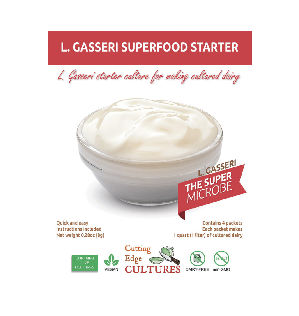 L. Gasseri Probiotic Superfood Starter Culture for Gut Health - Perfect for Yogurt, Kefir & Fermented Foods at Home