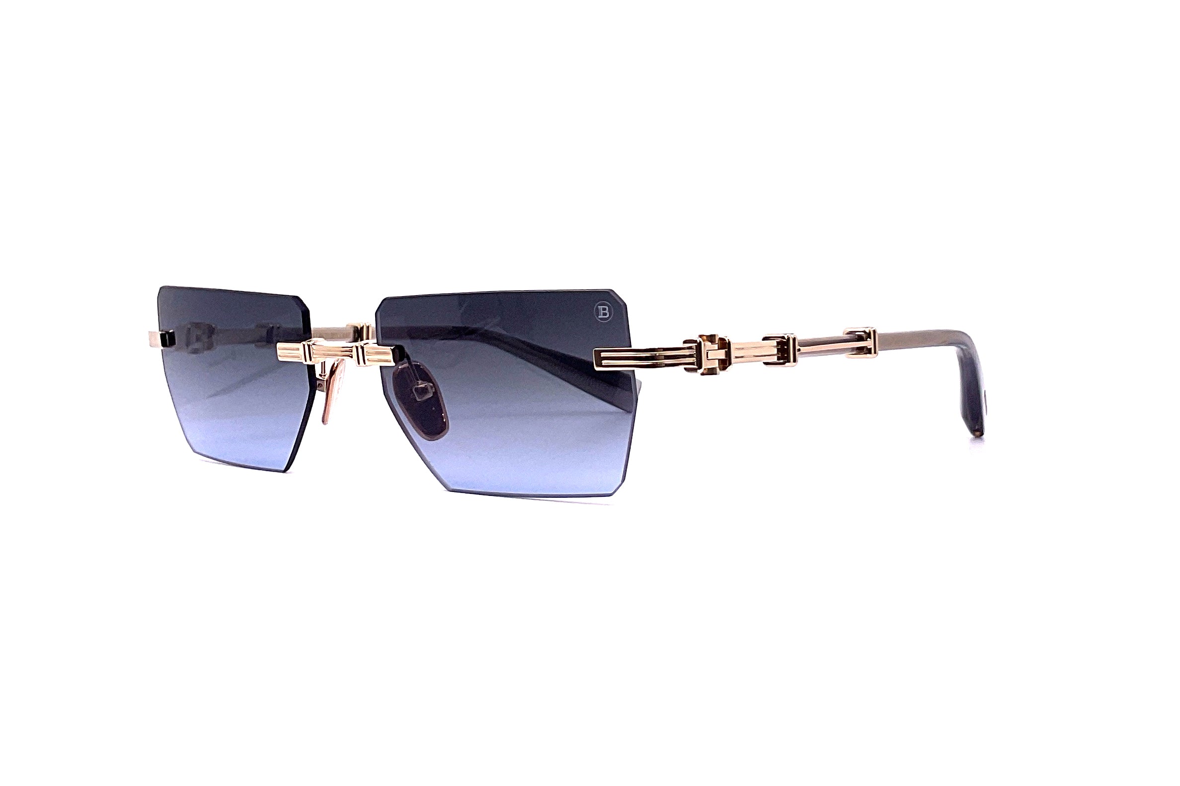Balmain Pierre Sunglasses Gold Grey - Luxury Designer Shades for Women & Men - Perfect for Outdoor, Travel & Fashion Accessories