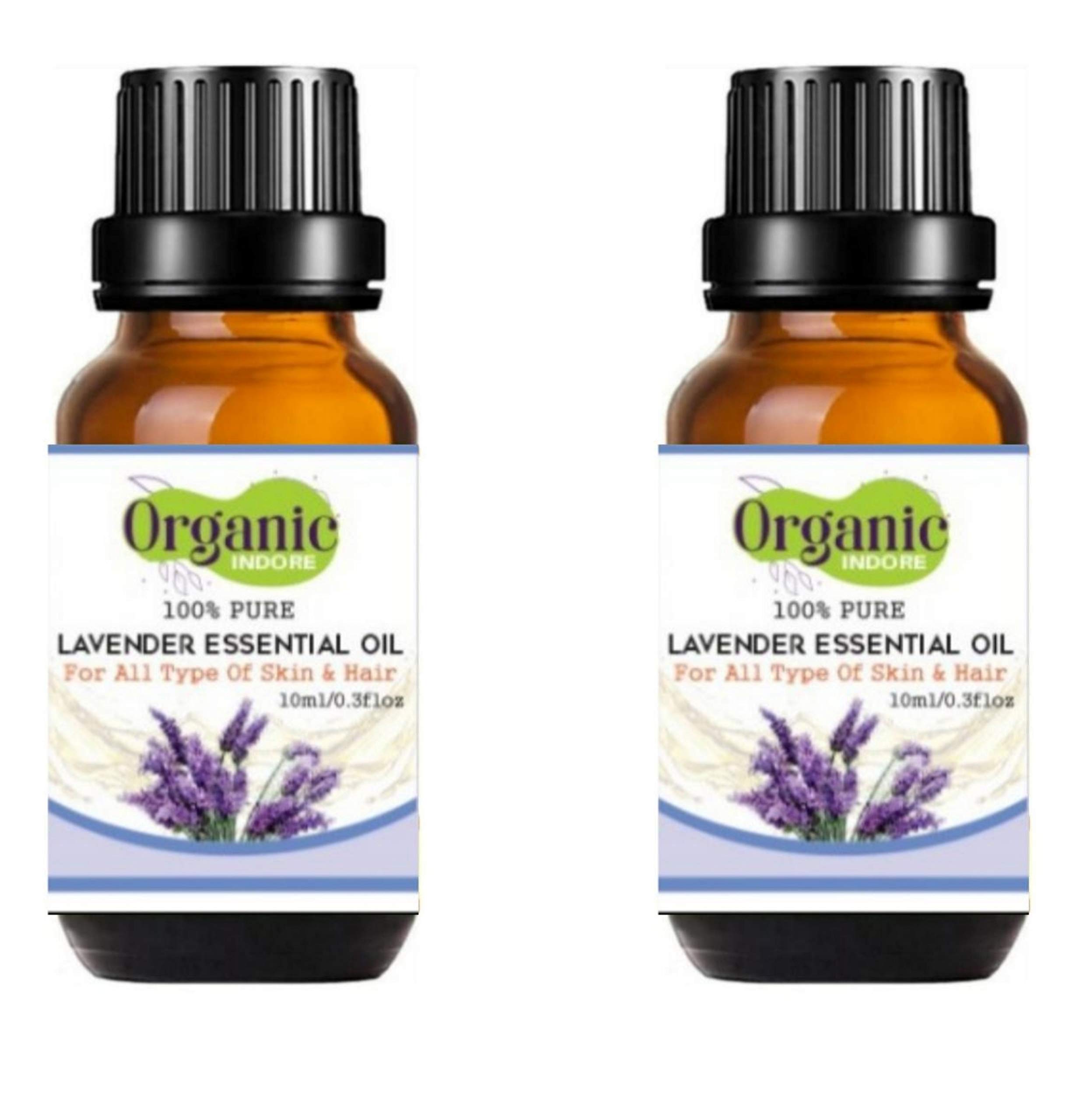 Organic Tea Tree Oil & Lavender Essential Oil Set - 100% Pure Natural Aromatherapy Oils (20ml) for Skin Care, Hair Growth & Relaxation - Perfect for Diffusers, Massage & DIY Beauty Products