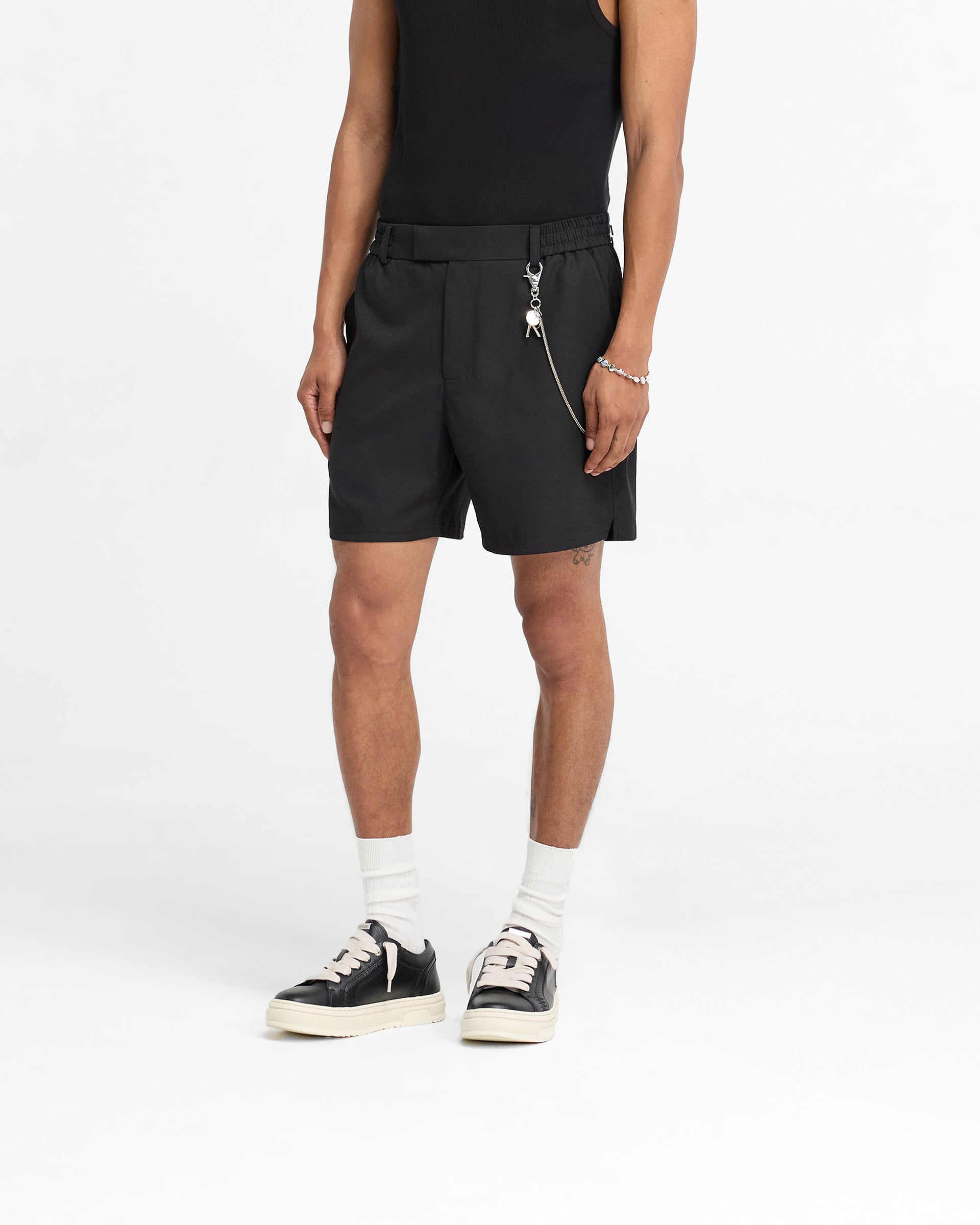 Logo Yacht Shorts for Men - Premium Black Nautical Swim Trunks - Perfect for Boating, Beach Vacations & Summer Water Sports