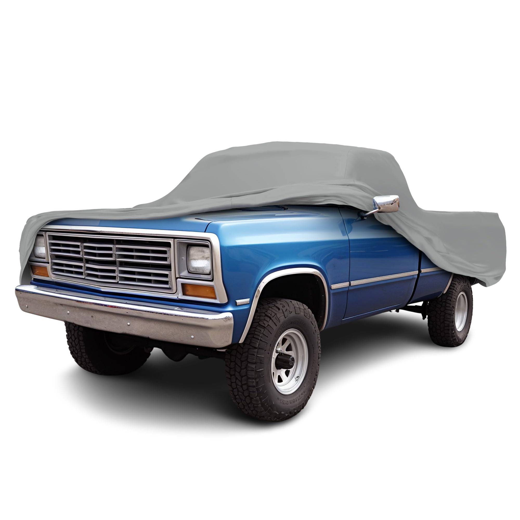 Weatherproof Truck Cover for Dodge 1981-1996 Ram 50 Extended Cab ~8' & Shell - Heavy Duty Outdoor Car Cover with Anti-Theft Cable Lock - All-Season Protection for Pickup Trucks - Perfect for Parking, Storage, and Travel