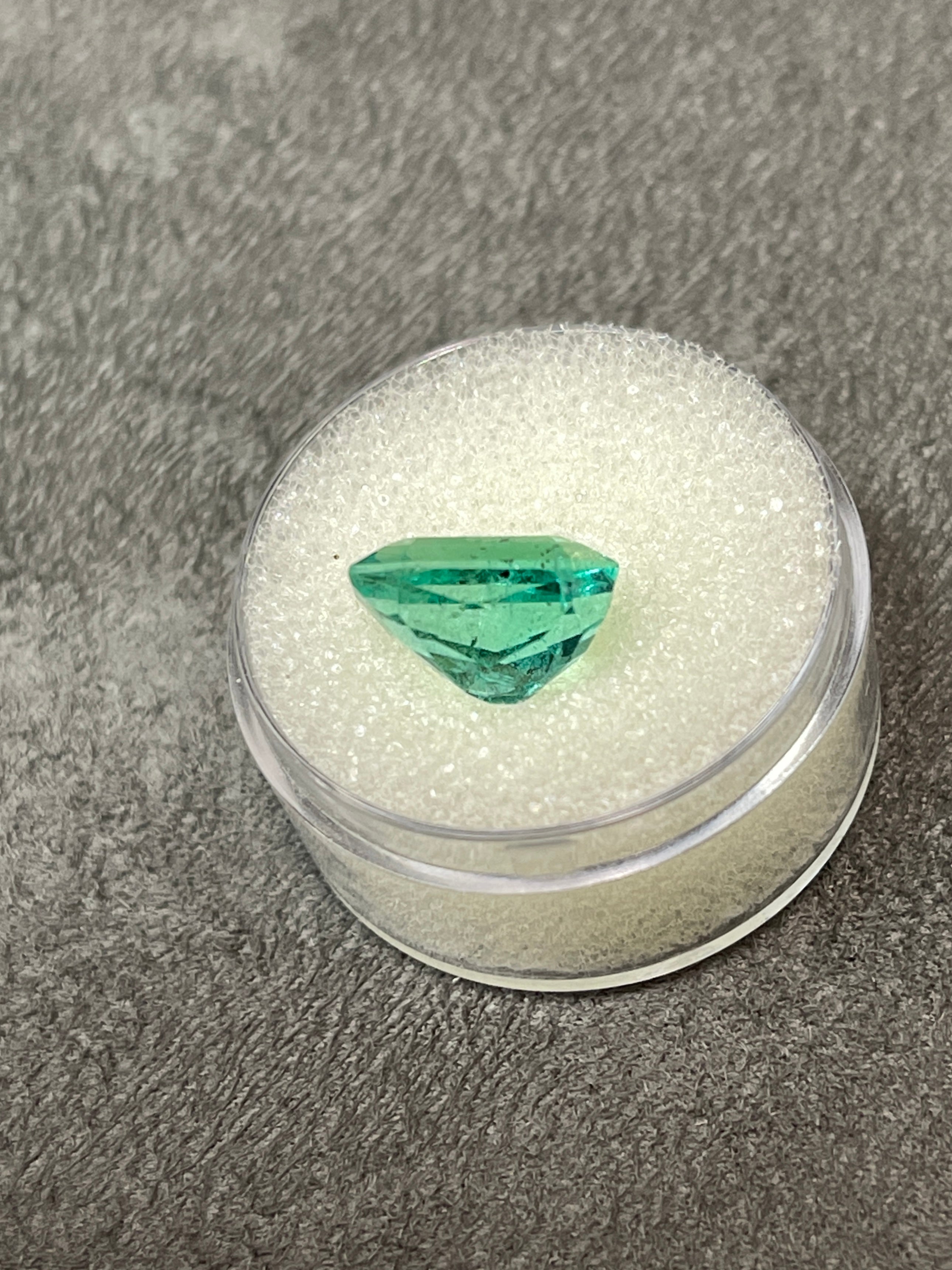 5.15 Carat 12x9mm Natural Loose Colombian Emerald Gemstone - Classic Emerald Cut for Jewelry Making, Engagement Rings & Luxury Gifts