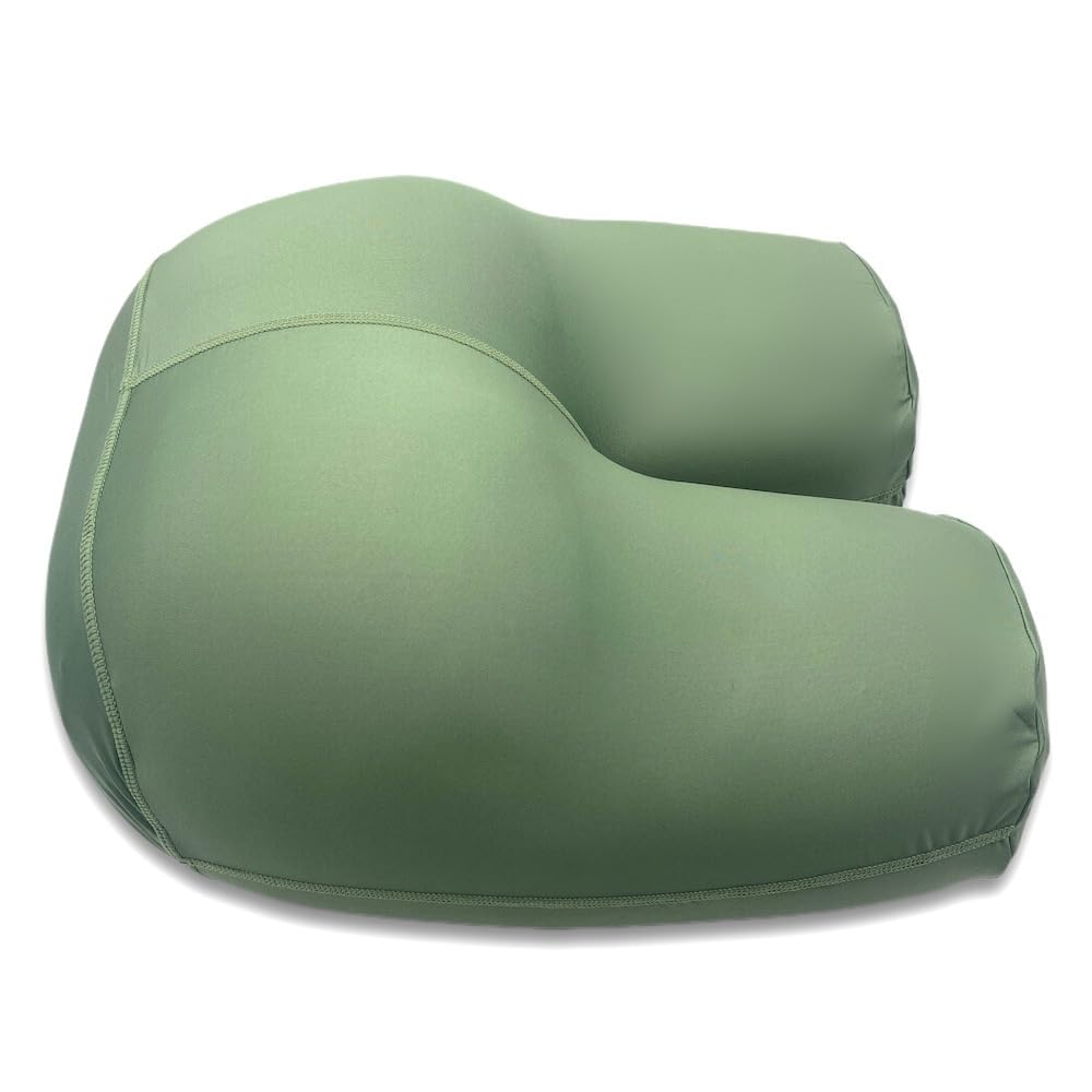 Ergonomic Butt-Shaped Pillow for Back & Hip Support - Natural Soft Memory Foam with Yoga Pant Cover - Stress Relief for Side, Back & Stomach Sleepers - Perfect for Home, Office & Meditation Use