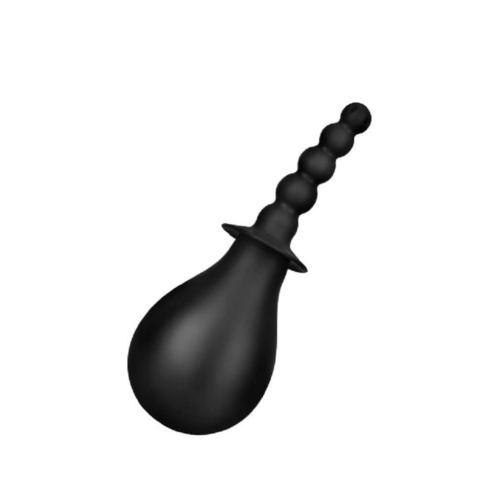 Premium Silicone Anal Plug with Enema Cleaner - Beaded Design for Safe & Comfortable Use | Perfect for Anal Play, Hygiene, and Adult Intimacy