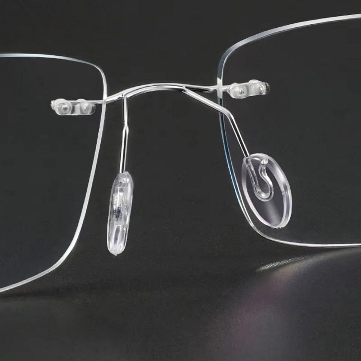 Lightweight Rimless Frameless Glasses - Beta Titanium Alloy Flexible Hinges for Comfort - Optical Eyewear Frames for Men & Women - Perfect for Office, Reading and Daily Wear