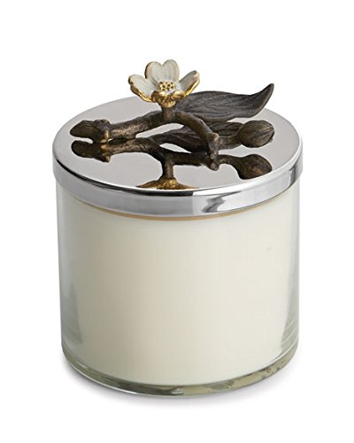 Dogwood Scented Candle in Elegant Glass Jar - Long-Lasting Fragrance for Home, Office & Spa Relaxation