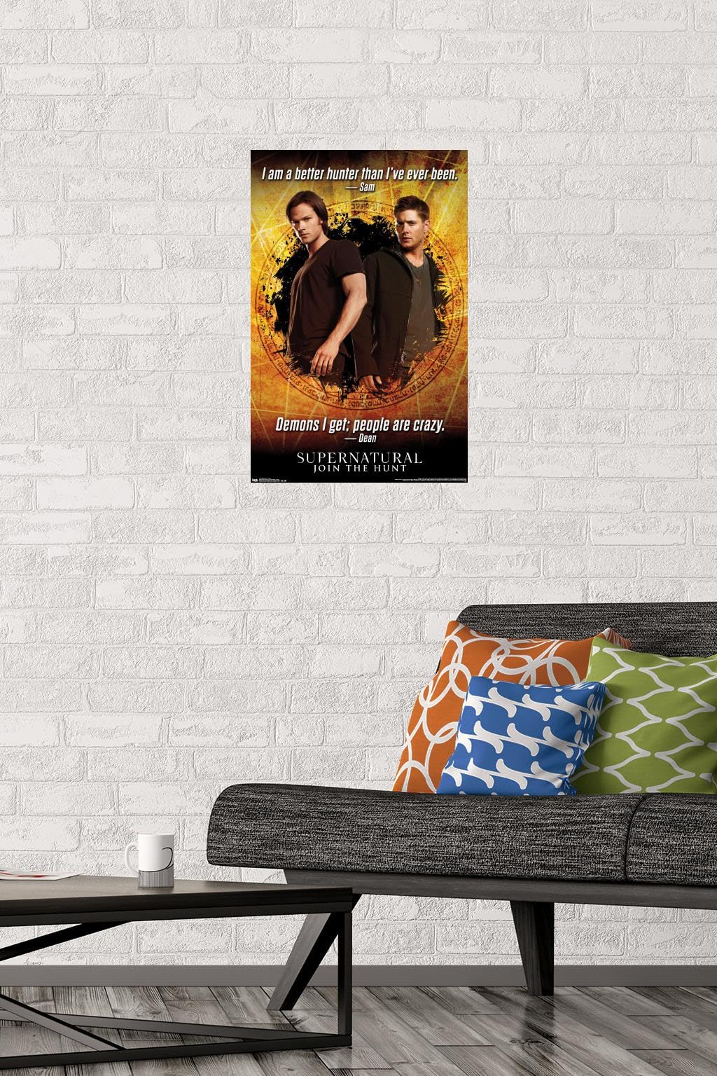 Supernatural TV Show Quotes Wall Poster - 14.725x22.375 Inch Premium Unframed Art Print - Perfect for Home Decor, Office, Dorm Room & Fan Gift